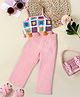 Pspeaches Cotton Sleeveless Geometric Embroidered Top & Pant Set - Multi Colour