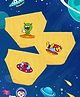 NUSYL Cotton Pack Of 3 Space Theme Printed Briefs - Yellow