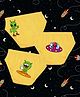NUSYL Cotton Pack Of 3 Space Theme Printed Briefs - Yellow