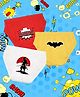NUSYL Cotton Pack Of 3 Superhero Text Printed Briefs - Red Yellow & White