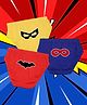 NUSYL Cotton Pack Of 3 Bat Printed Briefs - Yellow Royal Blue & Red