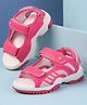 Cute Walk by Babyhug Velcro Closure Sandals - Dark Pink