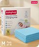 Babyhug Disposable Diaper Changing Mat Medium Size Pack of 10 - Blue