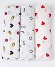 Tidy Sleep Boat House Mickey Cotton Muslin Swaddle - Pack of 3
