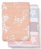 Tidy Sleep Yarn Dyed Blanket (Peach Giraffe & Multi Star) Pack 2