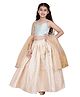 Cutiediva Cotton Sleeveless Abstract Embroidered & Sequins Embellished Lehenga Choli With Dupatta Set - Multi Colour