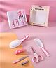 Baby Miniature Baby Manicure Grooming Kit with Nail and Hair Grooming Tools 6 Pieces Pink