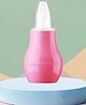 Baby Miniature Baby Nasal Nose Aspirator Suction Cleaning Tool Mucus Congestion Relief Teether Manual Nasal Aspirator-Pack of 1-Pink Color