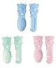 Baby Miniature Soft Bebe 2pcs Plastic Abs Care Product Carton Bear Baby Hair Brush Comb Set - Pack of 1 - Color May Vary