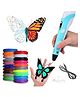 Magicwand 3D Pen with LCD Display 10 Metres Each 3 Filaments & 3 Meters Each 3 Filaments Extra  with Adaptor Pack of 1