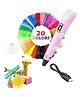 Magicwand 3D Pen with LCD Display 10 Meters Each 20 Filaments & 3 Meters Each 3 Filaments Extra  with USB Pack of 1