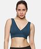 &Circus Modal Solid Maternity Bra With Nursing Access - Blue