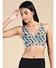 &Circus Modal Floral Printed Maternity Bra With Nursing Access - Blue