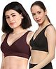 &Circus Modal Pack Of 2 Solid Maternity Bra With Nursing Access - Multi Colour