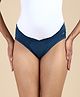 &Circus Modal Solid Low Rise Maternity Comfort Panty - Blue
