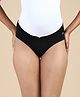 &Circus Modal Solid Low Rise Maternity Comfort Panty - Black