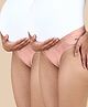 &Circus Modal Pack Of 2 Solid Low Rise Maternity Comfort Panty - Peach