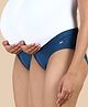 &Circus Modal Pack Of 2 Solid Low Waist Maternity Comfort Panties - Blue