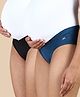 &Circus Pack Of 2 Solid Low Rise Maternity Comfort Panties - Multi Colour