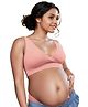 &Circus Sleeveless Solid Padded Maternity Nursing Bra - Peach