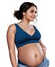 &Circus Sleeveless Solid Padded Maternity Nursing Bra - Blue