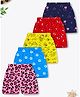 Trampoline Cotton Blend Pack Of 5 Floral & Hearts Printed Shorts - Multi Colour