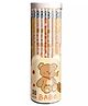 COMERCIO Cute Teddy Thick Strong Grip Pencils For Kids - Brown
