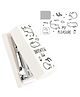 COMERCIO Cute Colorful Kawaii Mini Stapler Cartoon Metal Stapler Set With 400 Pcs Staples - White