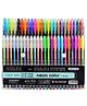 Comercio Neon Colour Metallic Gel Pen Set of 48 - Multicolour