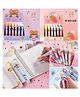 Comercio Pack of 2 Retractable 10 Colors Ballpoint Pens (Color and Design May Vary)