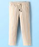 Pepe Jeans Cotton Woven Jeans With Stripes Design - Tan