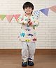 Polka Tots Cotton Woven Full Sleeves Vehicles Printed Kurta Pajama Set - Yellow