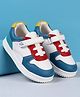 Babyoye Velcro Closure Casual Shoes With Lace Detailing - Blue & White