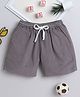 BAATCHEET Cotton Corduroy Solid Shorts - Grey