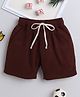 BAATCHEET Cotton Corduroy Solid Shorts - Maroon
