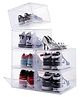 House of Quirk large storage box with magnetic suctin door for shoes Pack of 8 White