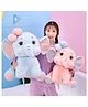 CuddleNest Plush Bow Elephant Soft - Height 35 cm