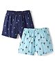 Pine Kids Cotton Knit Boxers with Hot Air Balloon & Bird Print Pack of 2 (Color May Vary)