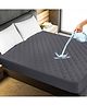 Mattress Protector Waterproof Cotton Feel Quilted Mattress Cover  (King Size 78x72 inch | 6.5x6 ft, Grey)