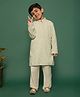 Vastramay Rayon Full Sleeves Threadwork Embroidered Sequins Embellished Kurta Pyjama Set - Pista Green