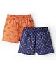 Pine Kids Cotton Woven Boxers With Animal Print Pack Of 2 (Colour May Vary)
