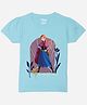 Wear Your Mind Cotton Disney Frozen Featuring Half Sleeves Anna Printed Tee - Sky Blue