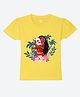 Wear Your Mind Cotton Disney Moana Featuring Half Sleeves Characters Printed Tee - Yellow