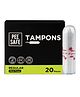 Pee Safe Viscose Tampons Regular For Mild Flow - 20 Pieces