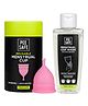 Pee Safe Menstrual Care Combo ( Menstrual Cup Wash & Cup) - 100 ml