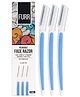 FURR Reusable German Blade Razor For Eyebrow, Forehead, Chin & Sideburns - Pack of 3