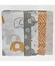 Trance Home Linen Super Soft Cotton Thin Malmal Face Towels Terra Tots - Pack of 5 pcs)