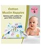 Zikku Muslin Cloth Nappy Set of of 5 ( 0-6 Months)- Multi color