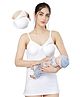 MOM'S BEE Modal Sleeveless Solid Camisole With Nursing Access - White