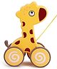 Azhari Happy Traction Pull Along Designed with Bright, Eye,Catching Colors and Smooth Rolling Wheels Toy for Kids  Pack of 1 Color & Design May Vary
